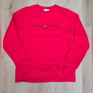 Tommy Hilfiger Women's Vibrant Red Crewneck Sweater